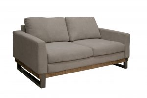 Mita Metal & Wood Base, Loveseat