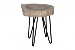 Natural Parota Chairside Table