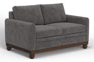 Pueblo Gray Wooden Frame & Base, Loveseat