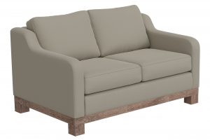Samba Wooden Frame & Base, Two-Cushion Loveseat