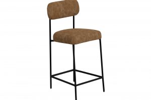 Seating Wooden Frame & Metal Base, 30" Upholstered Barstool