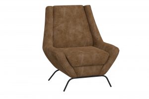 Tyne Wooden Frame & Metal Base, Armchair