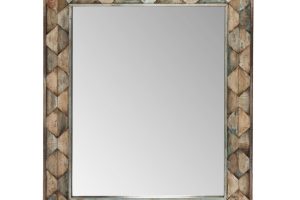 Ibiza 37" Mirror in Vintage Teal Reclaimed Wood