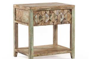 Ibiza 24" Nightstand in Vintage Teal Reclaimed Wood