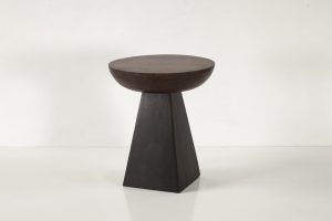 Jaipur 18" Round Accent Table in Two Tone