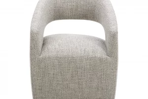 Barrow Rolling Dining Chair Grey Storm