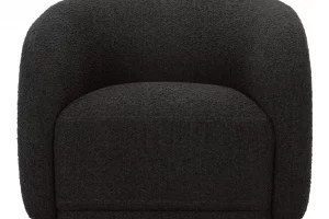 Faye Accent Chair Black Boucle