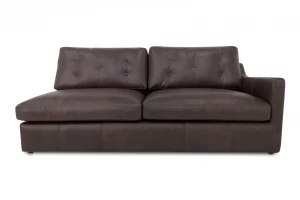 Thurlow Right Arm Facing Sofa Espresso Brown Leather