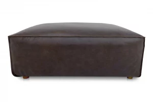 Form Ottoman Espresso Brown Leather