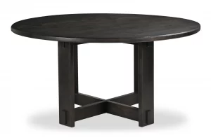 Glenn Round Dining Table Dark Brown